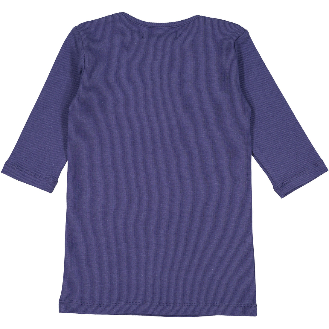 Coco Blanc Blue Ribbed 3/4 Criss Cross Tee