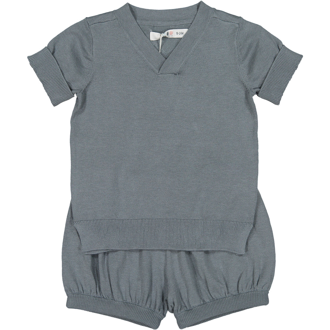 Coco Blanc Slate Baby Sweater Set