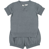 Coco Blanc Slate Baby Sweater Set