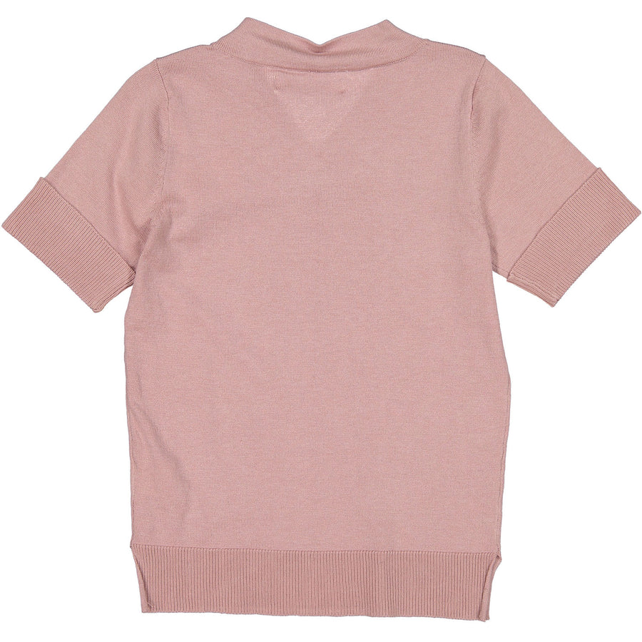 Coco Blanc Soft Pink V-neck Sweater