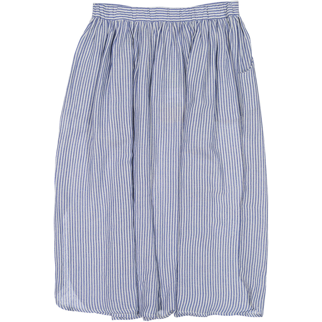 Morley Blue Stripe Maxi Button Skirt
