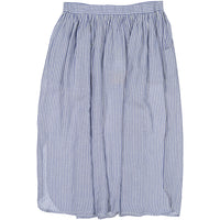 Morley Blue Stripe Maxi Button Skirt