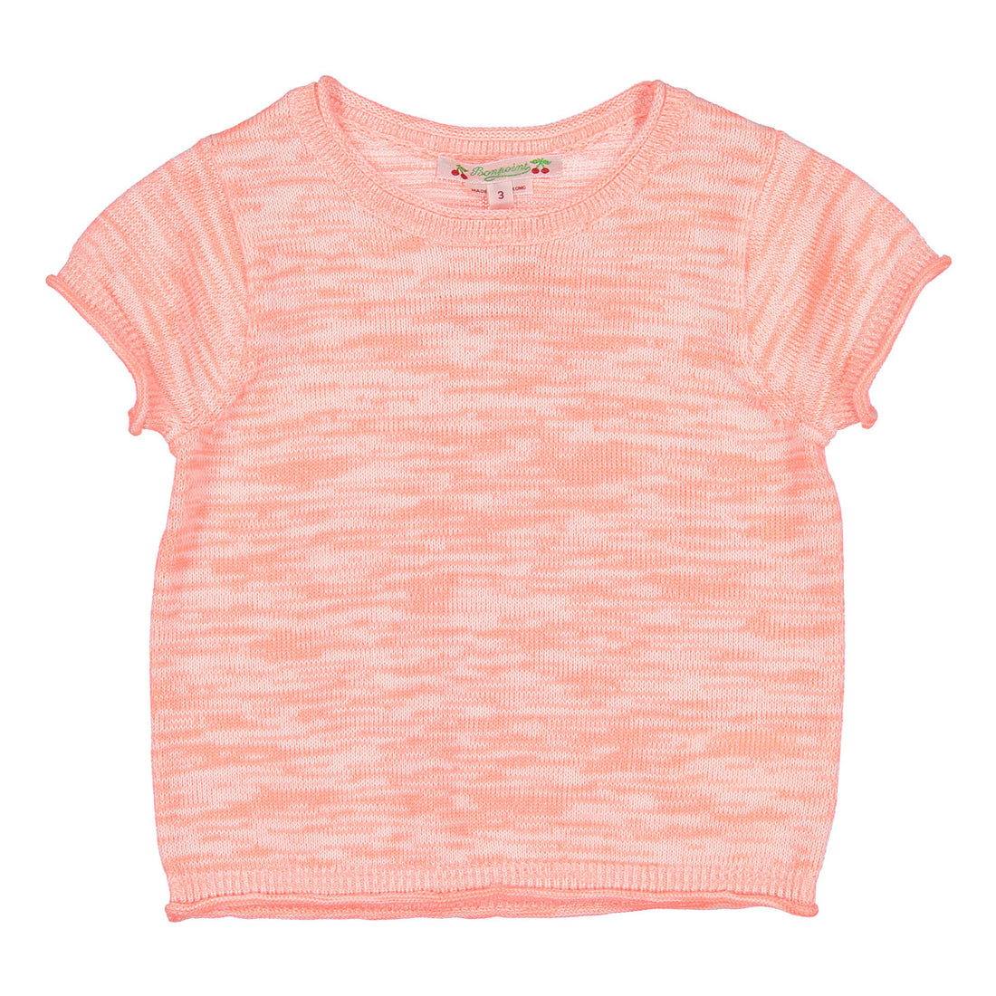 Bonpoint Neon Pink Melange Sweater