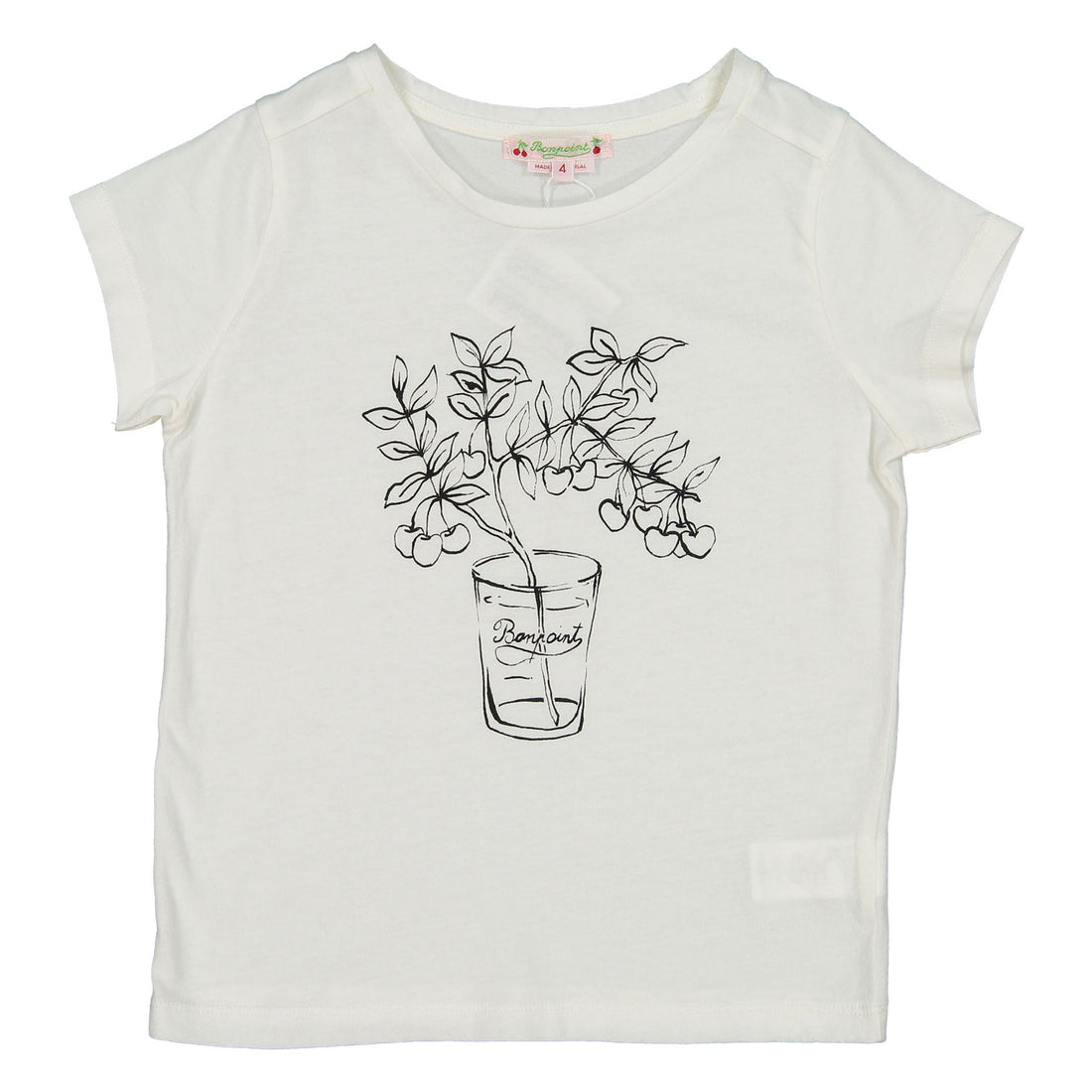 Bonpoint Pink Flower Pot Tee