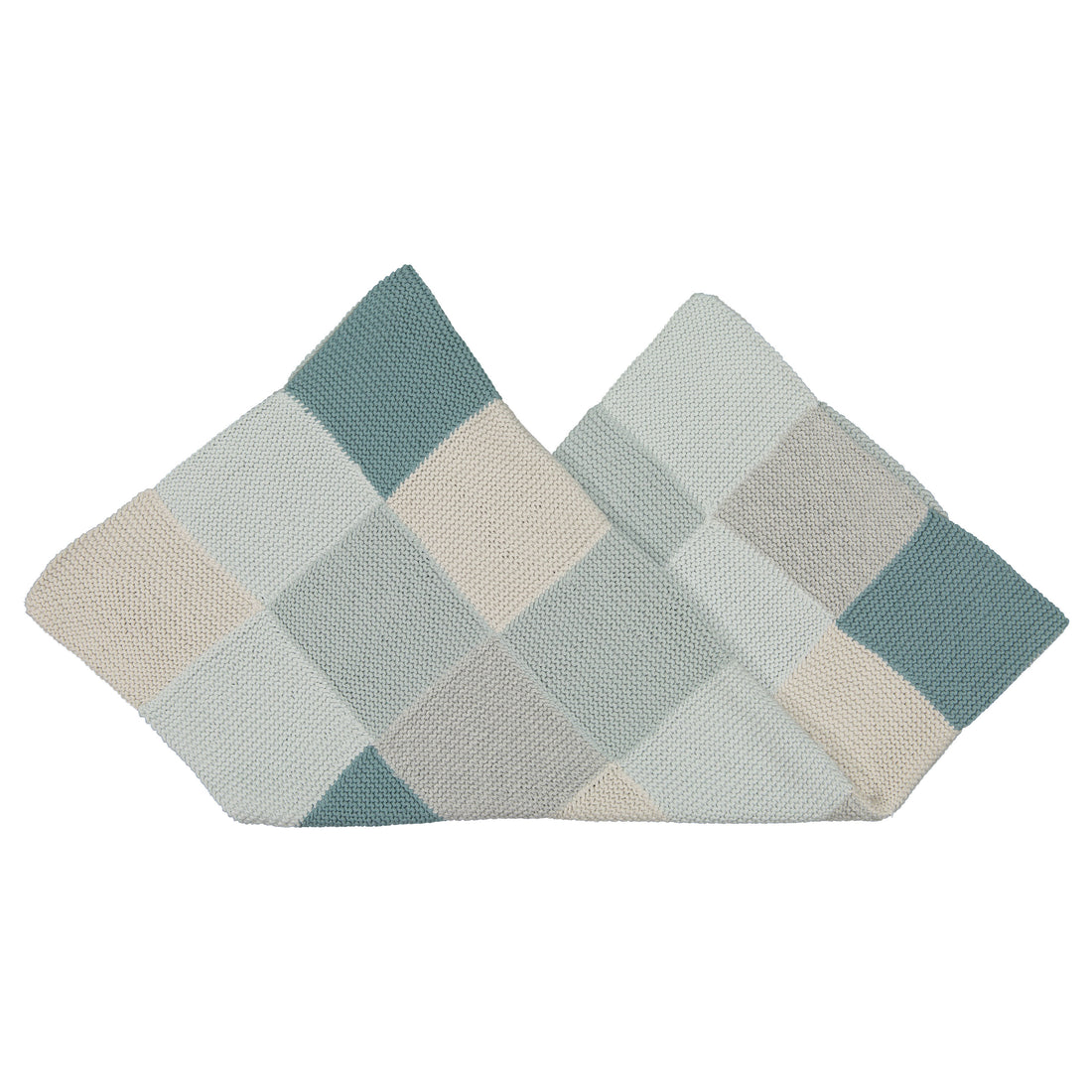 Bonpoint Blue Patchwork Blanket