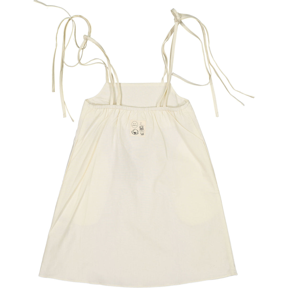 City GoatsMuted White Dandelion Strap Dress