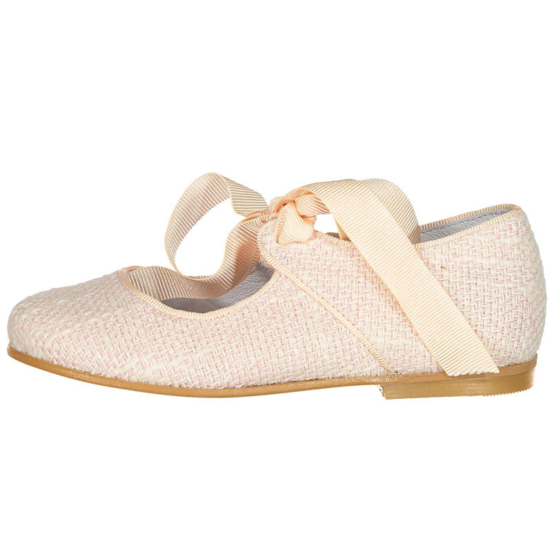Nueces  Rose Tweed Ballet Flat