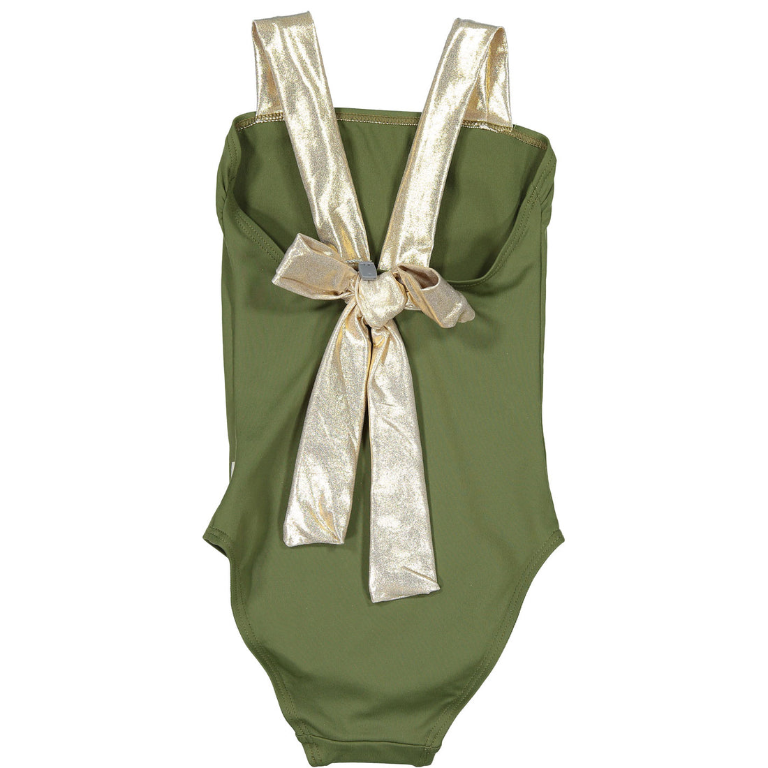 Nueces  Khaki/Gold Bow Swimsuit
