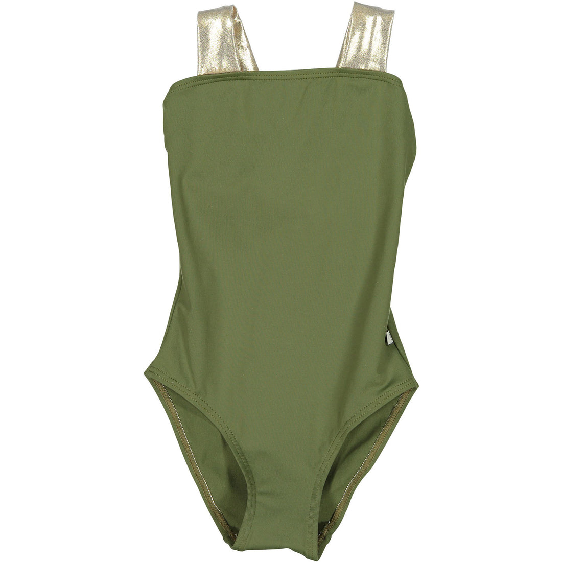 Nueces  Khaki/Gold Bow Swimsuit