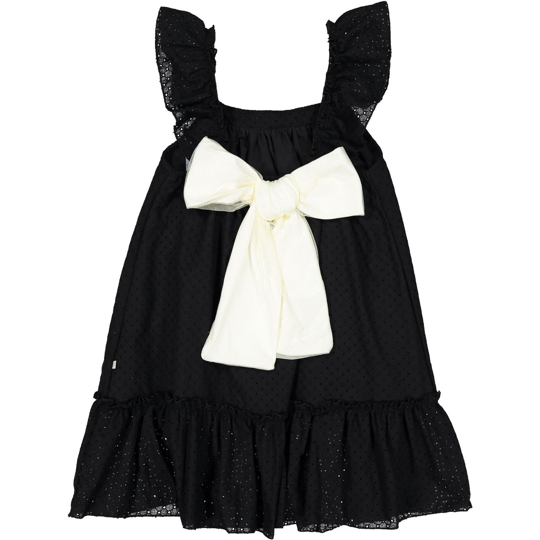 Nueces  Black Eyelet Dress