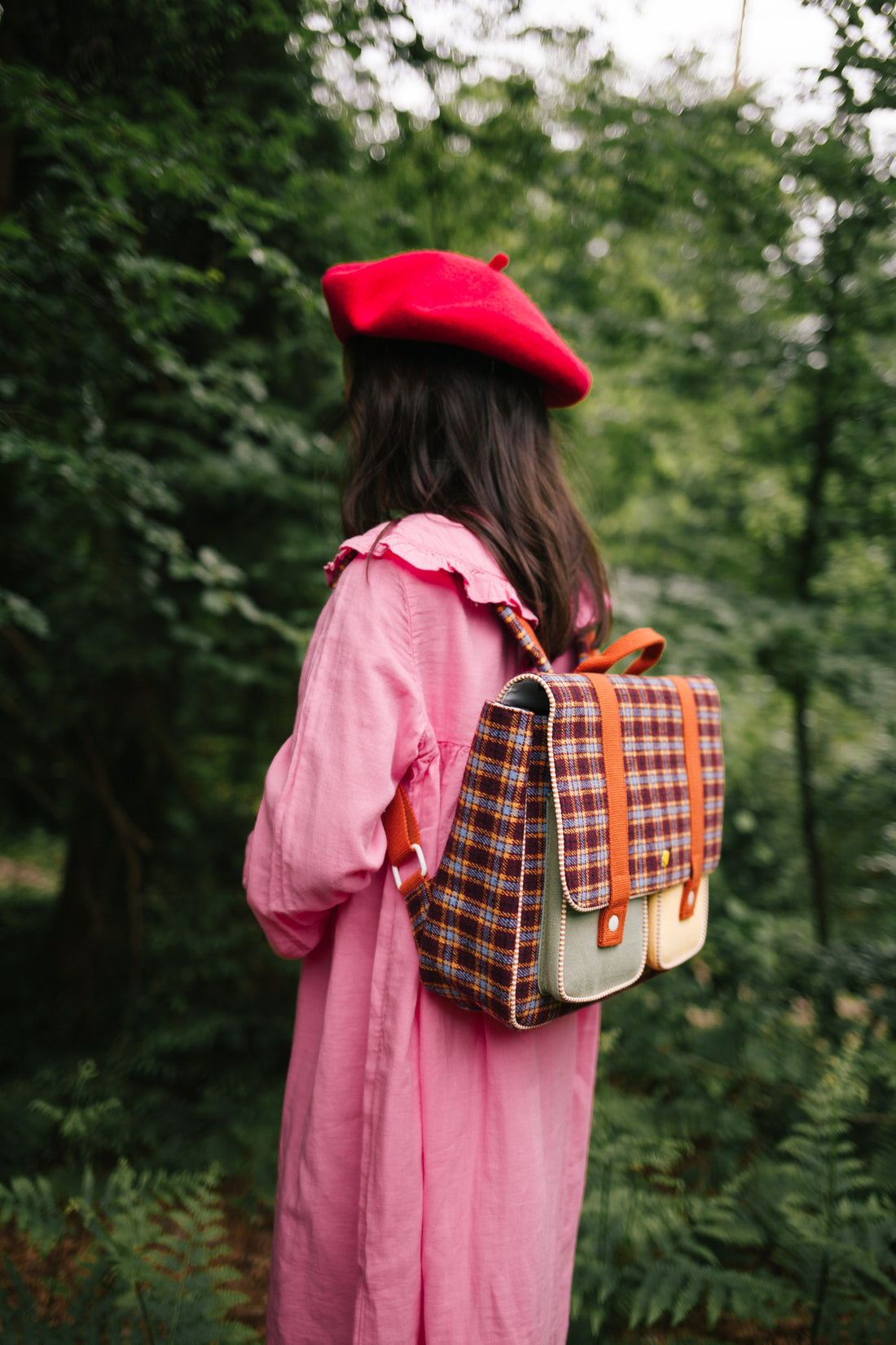 Sticky Lemon School Bag | Adventure Collection | Berry Plaid