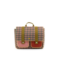 Sticky Lemon School Bag | Adventure Collection | Pink Plaid