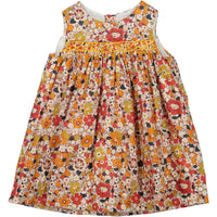 Bonpoint Orange Floral Baby Dress