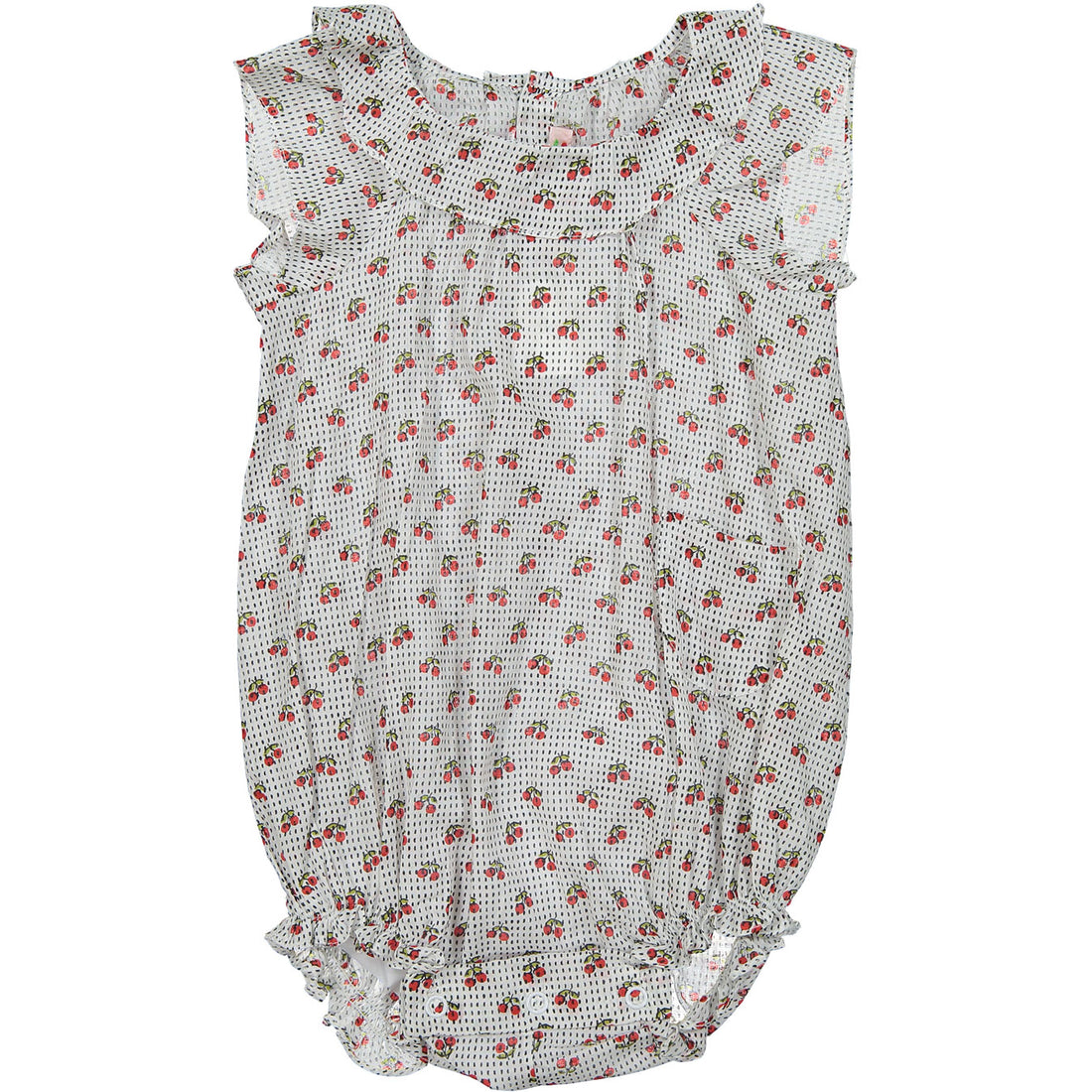 Bonpoint Red Ruffle Romper