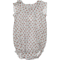 Bonpoint Red Ruffle Romper