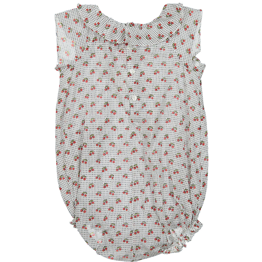 Bonpoint Red Ruffle Romper
