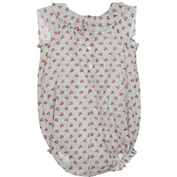 Bonpoint Red Ruffle Romper