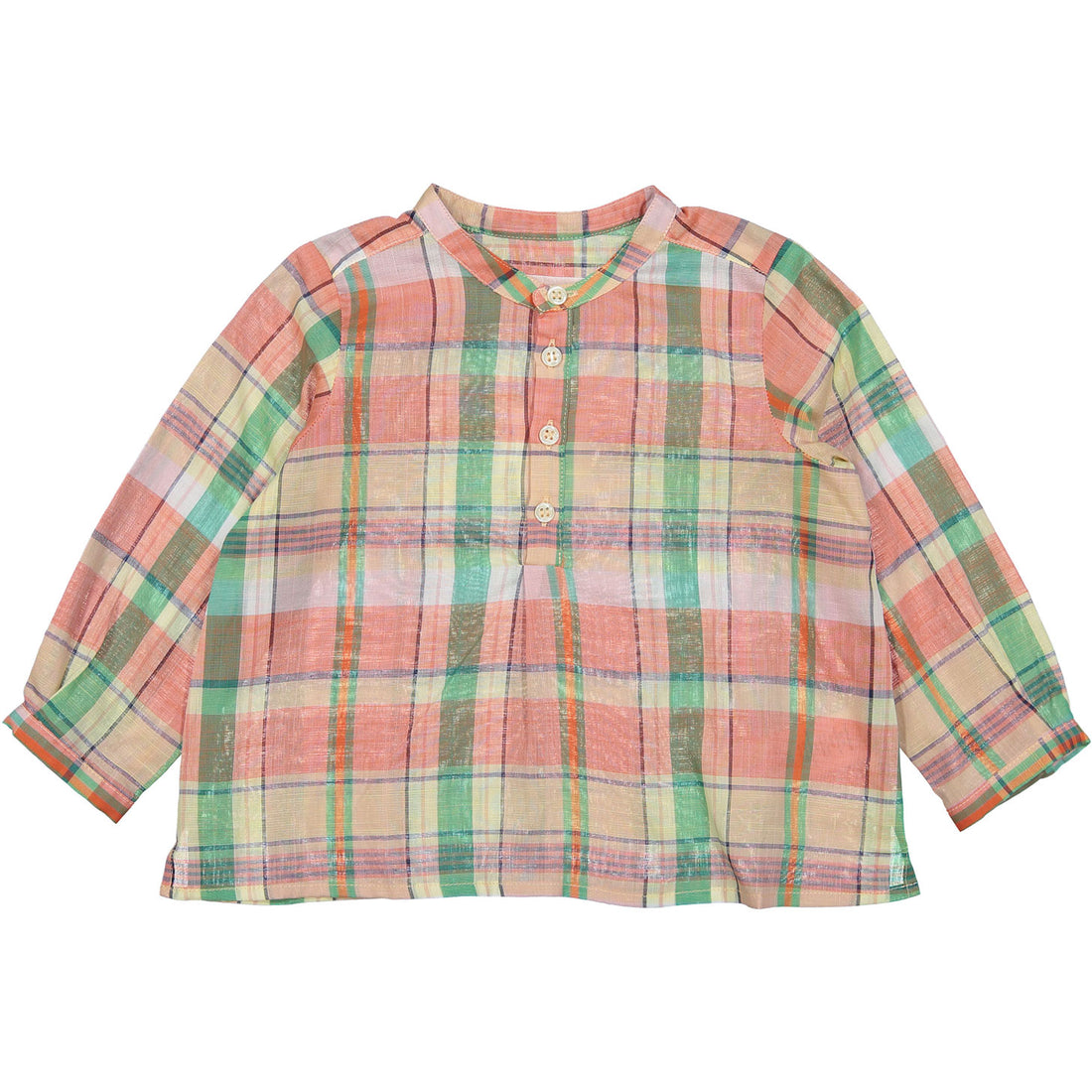 Bonpoint Pink Plaid Baby Tunic