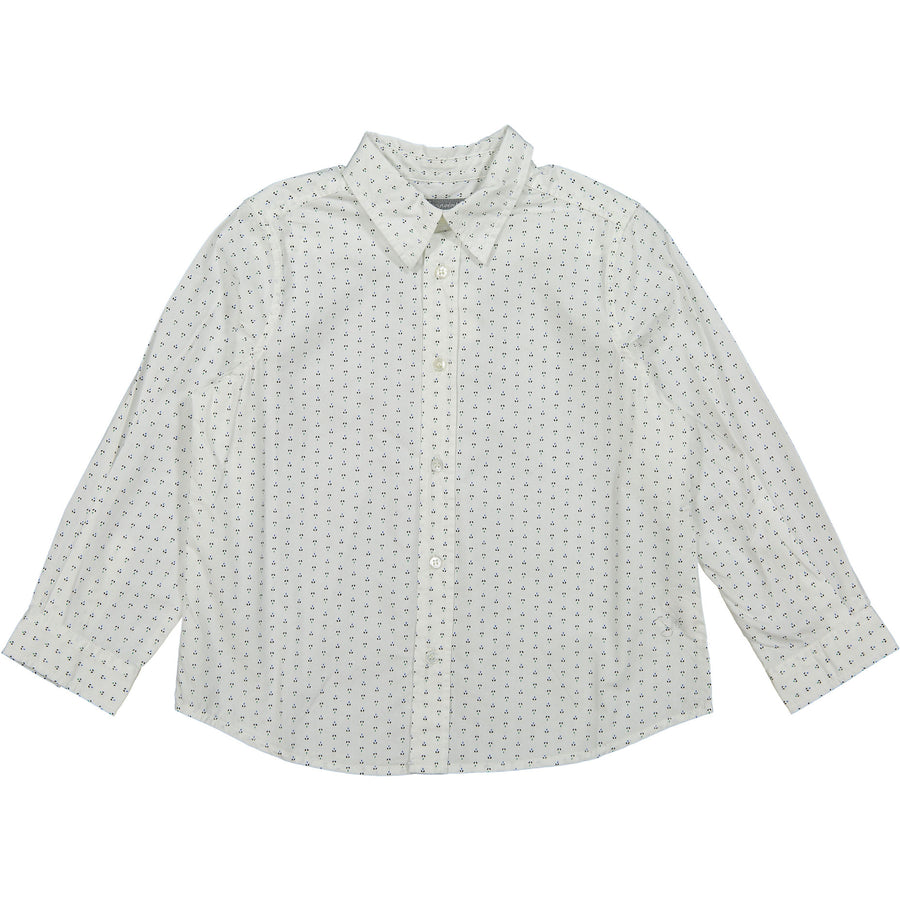 Bonpoint White Small Print Shirt