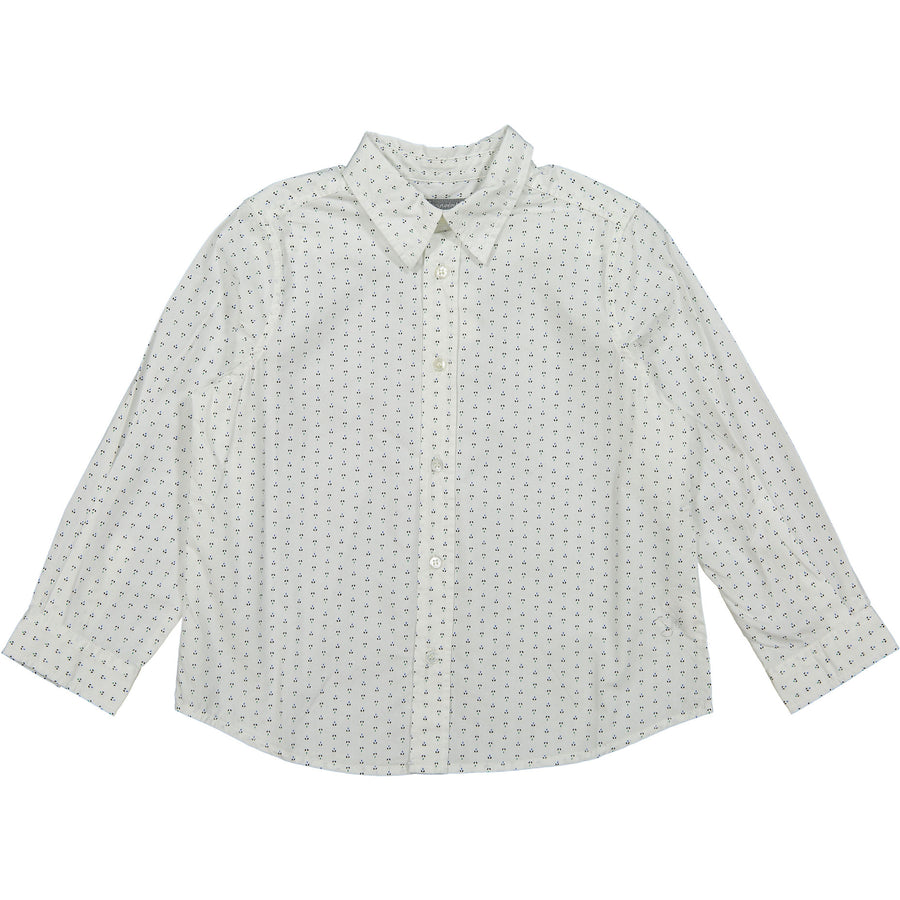 Bonpoint White Small Print Shirt