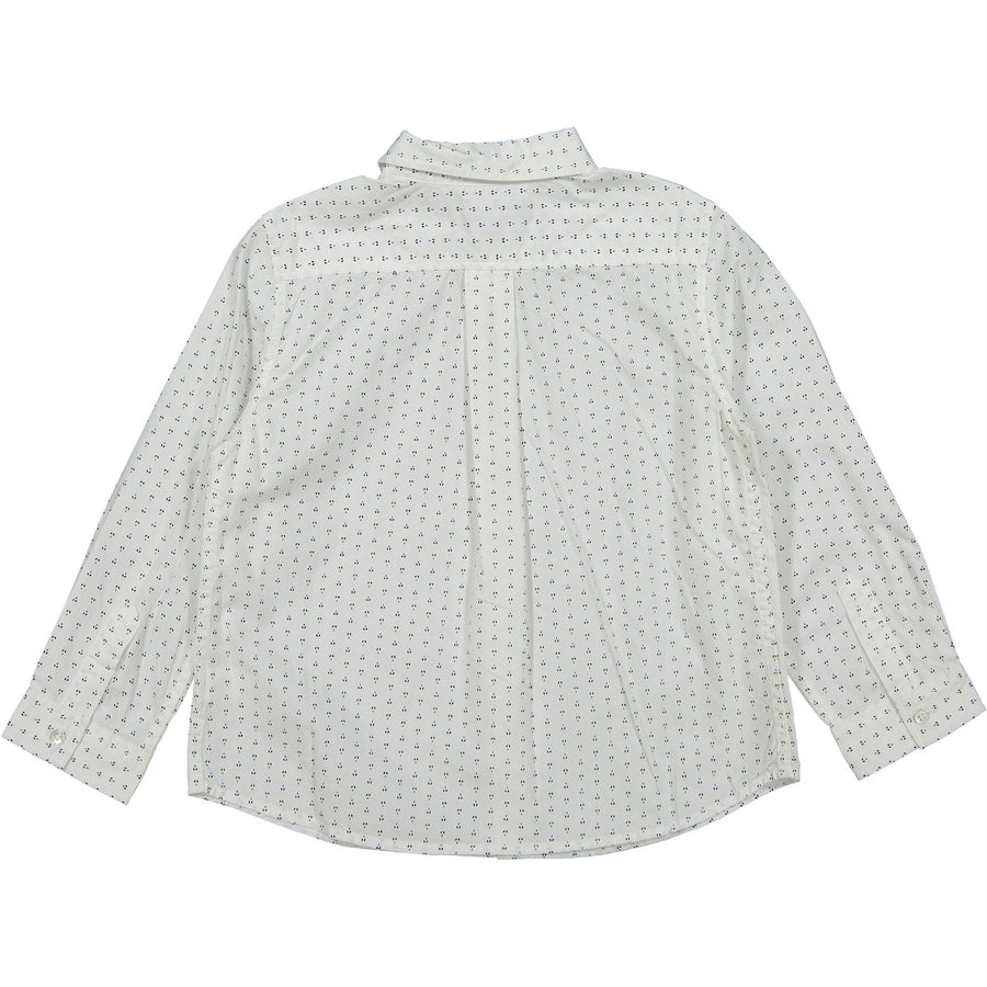 Bonpoint White Small Print Shirt