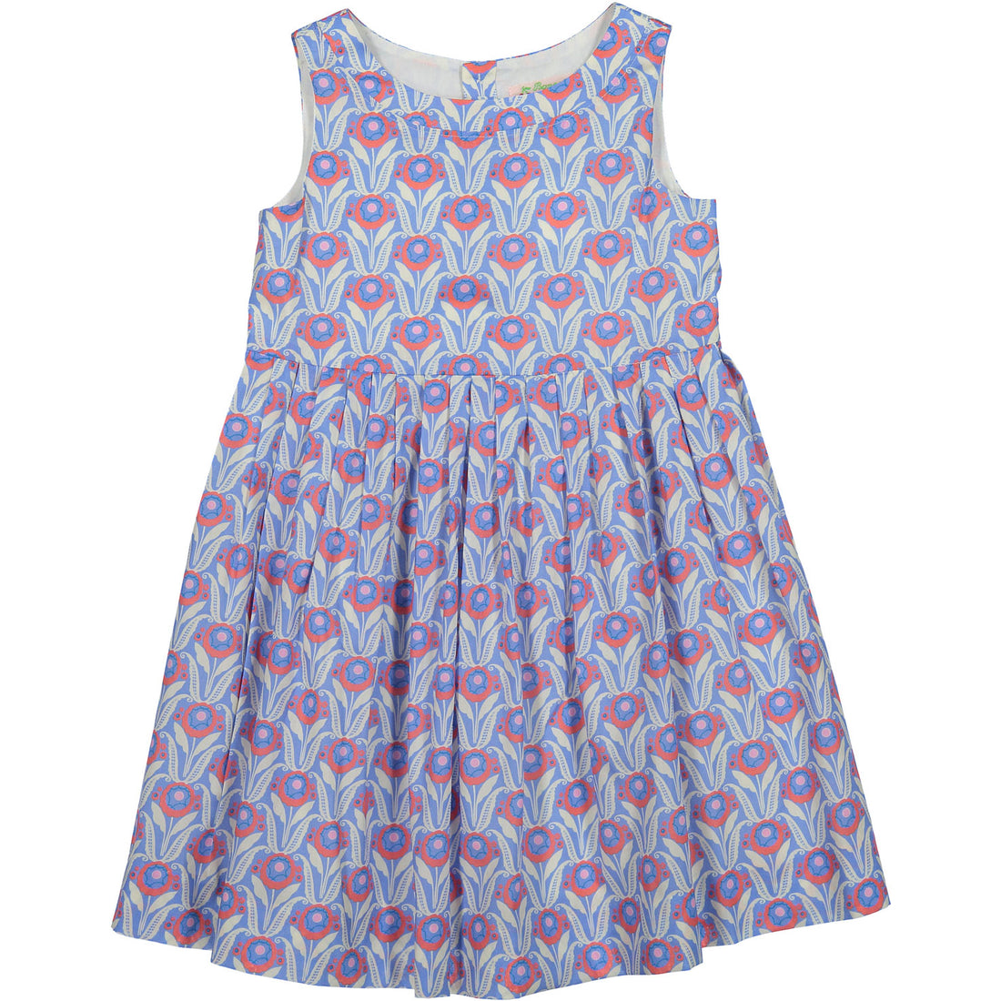 Bonpoint Modern Liberty Print Waisted Dress