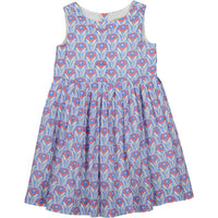 Bonpoint Modern Liberty Print Waisted Dress