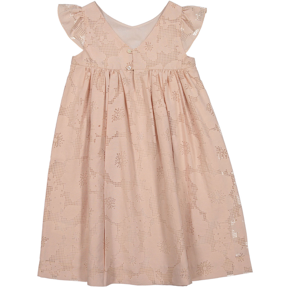 Bonpoint Pink Embellished Flowers Dress