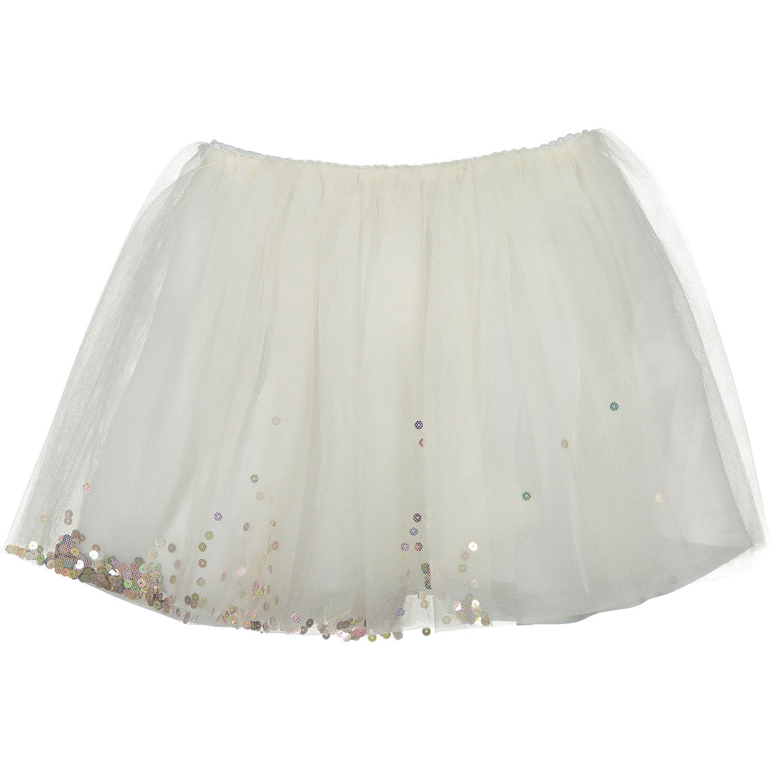 Bonpoint White Sequin Filled Tutu