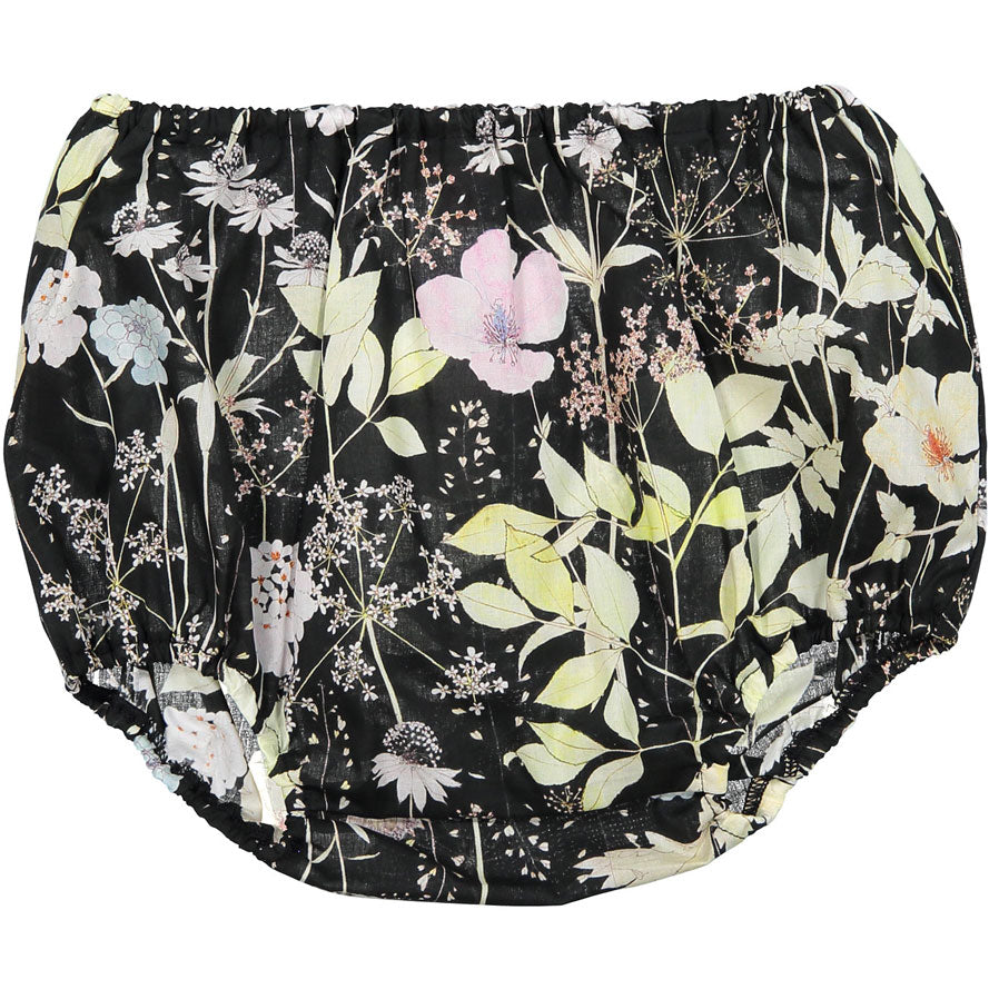 Bonpoint Black Floral Garden Bloomers