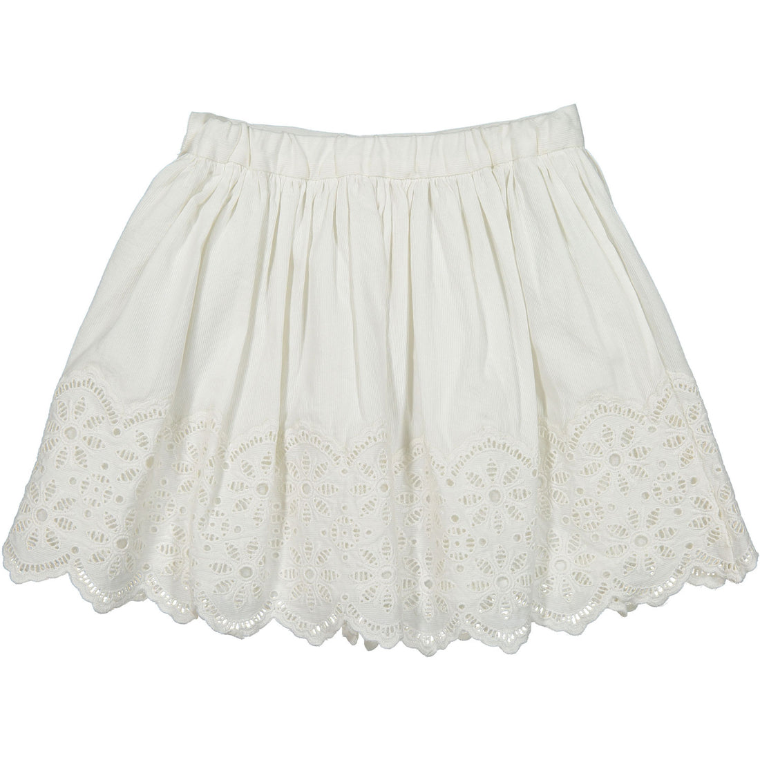 Bonpoint White Lace Scalloped Skirt