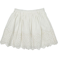 Bonpoint White Lace Scalloped Skirt