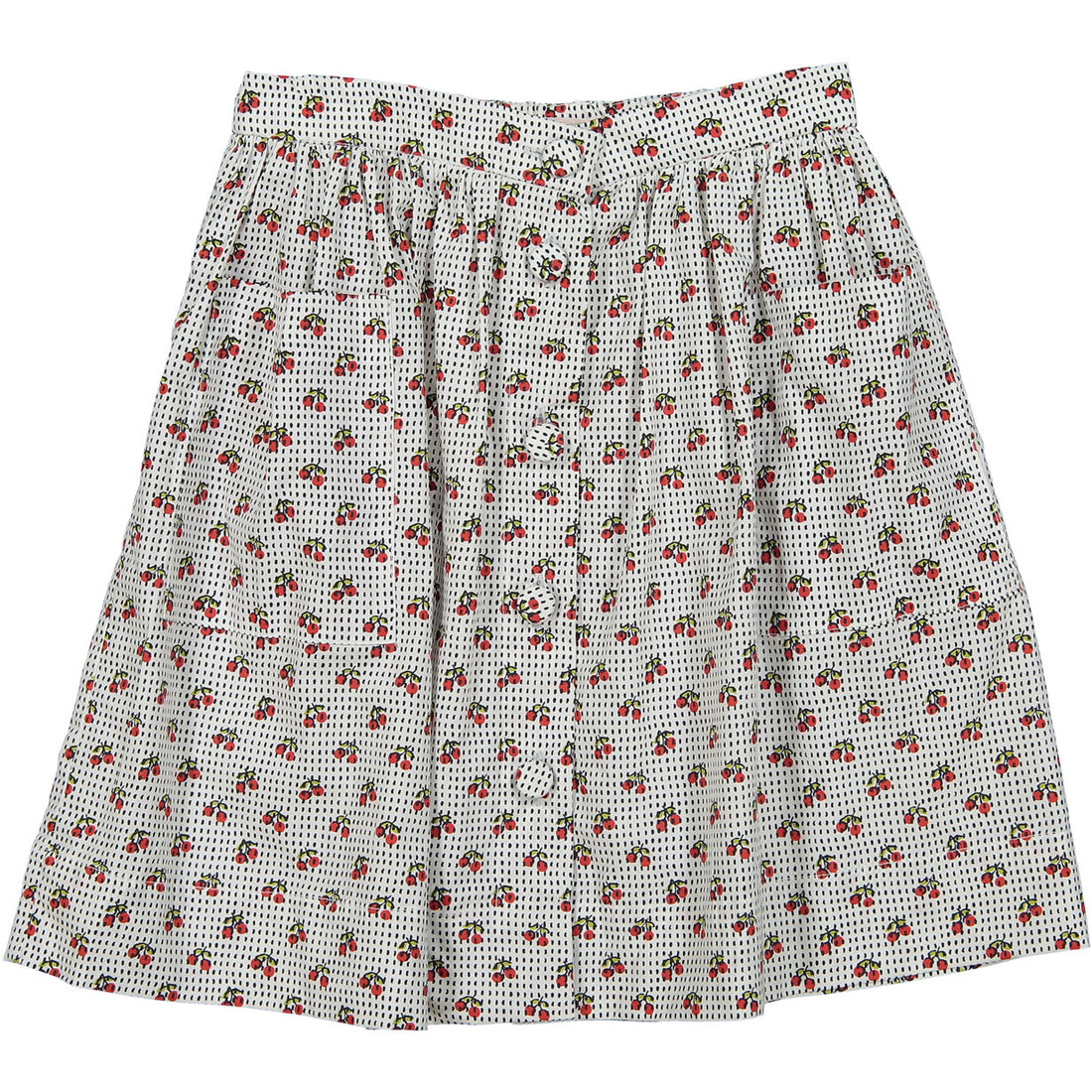 Bonpoint Cherry Stitched Gabie Skirt
