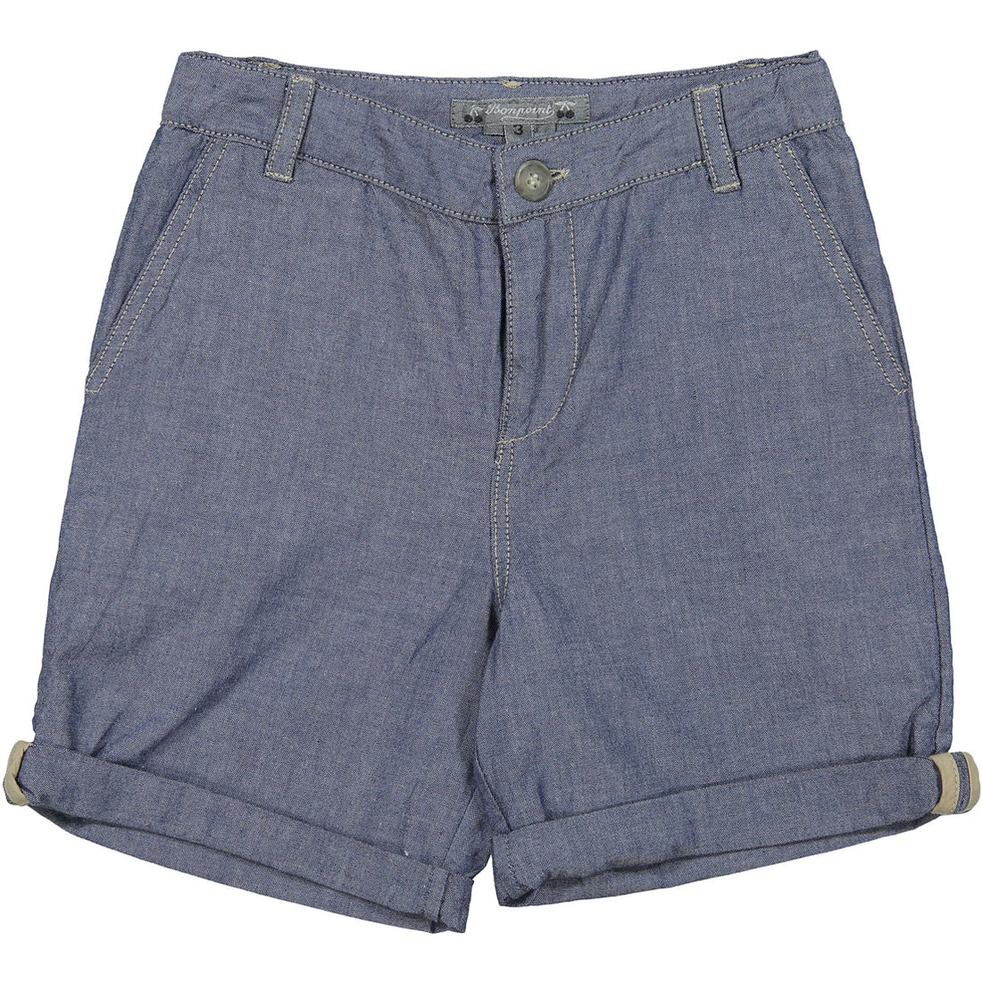 Bonpoint Navy Linen Shorts