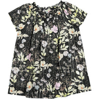 Bonpoint Black Floral Garden Swing Dress