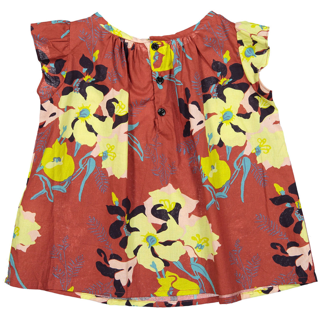 Bonpoint Red Floral Swing Blouse