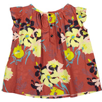 Bonpoint Red Floral Swing Blouse