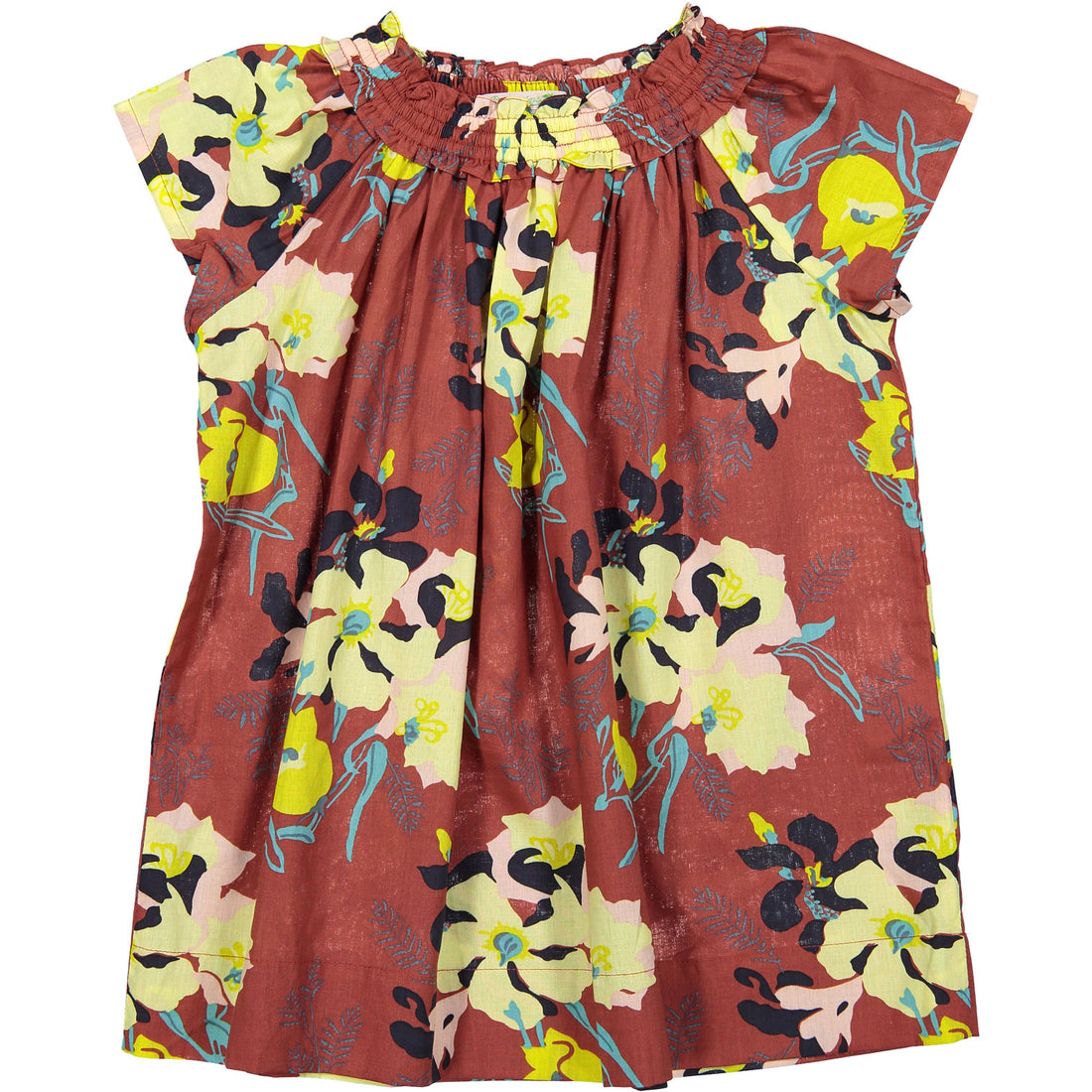 Bonpoint Red Floral Swing Dress