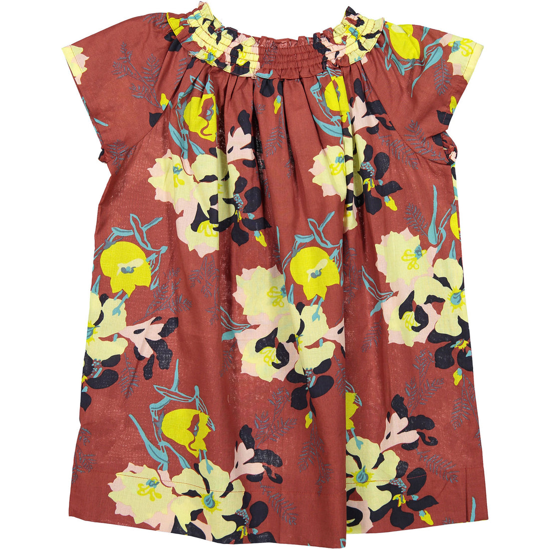 Bonpoint Red Floral Swing Dress