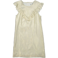 Bonpoint Gold Lurex Linen Yolk YAM Dress