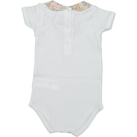 Bonpoint Floral Collar Bodysuit