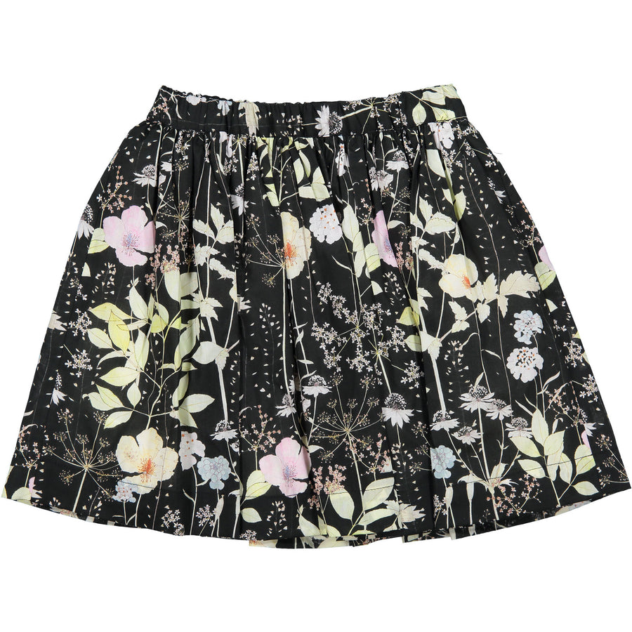 Bonpoint Black Floral Garden Flair Skirt