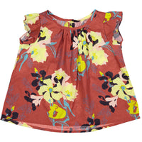 Bonpoint Red Floral Swing Blouse