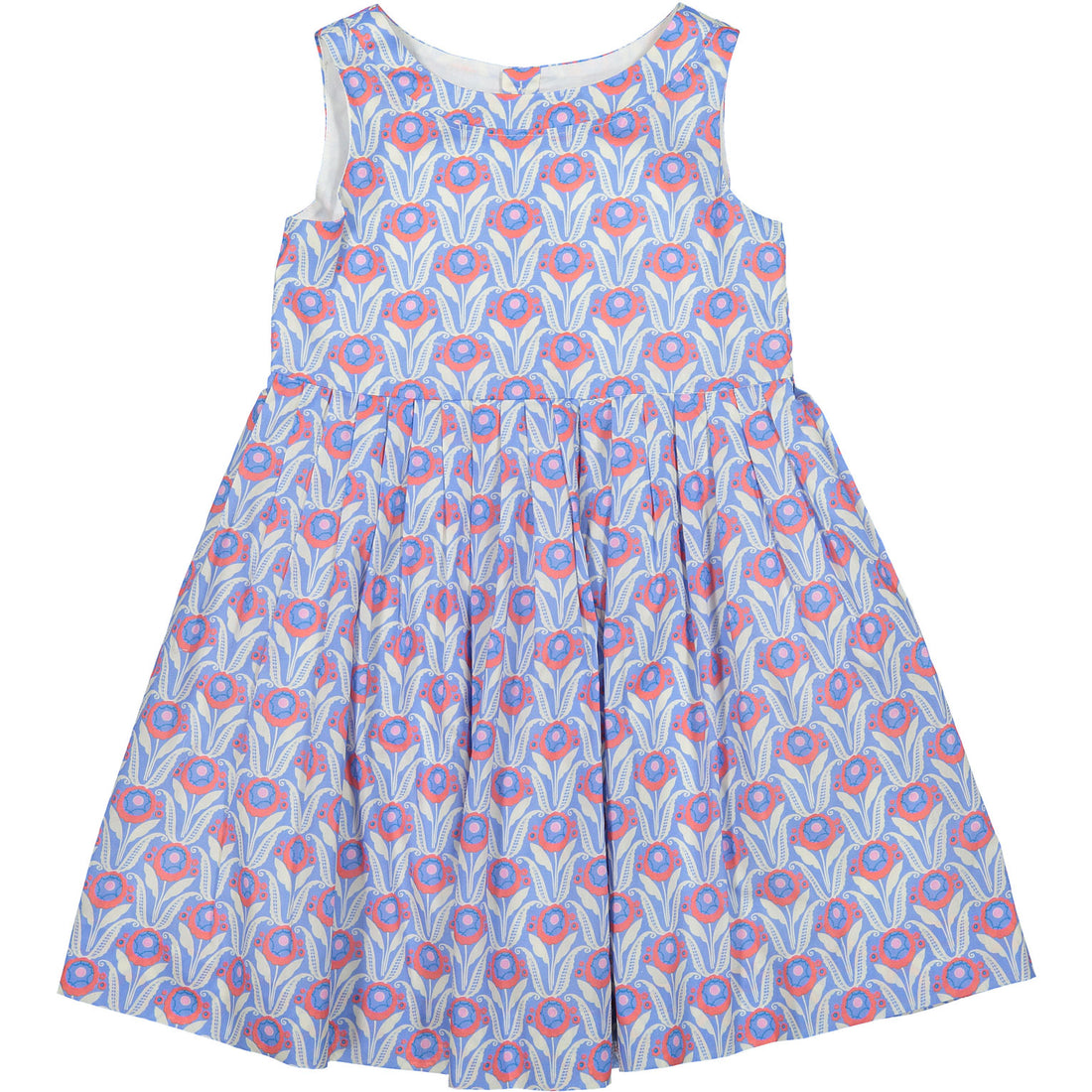 Bonpoint Modern Liberty Print Waisted Dress