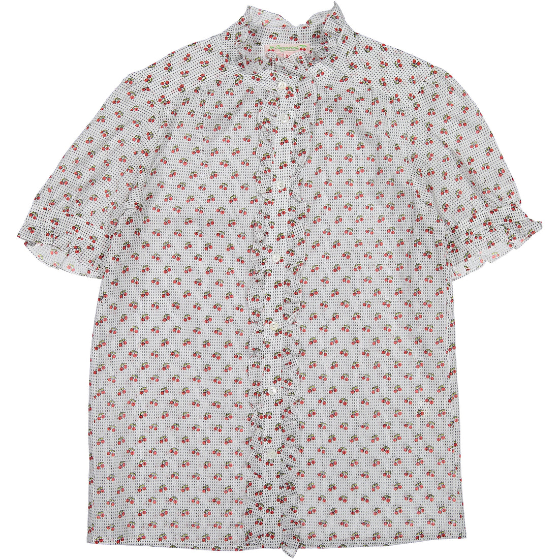 Bonpoint Cherry Stitched Vintage Blouse