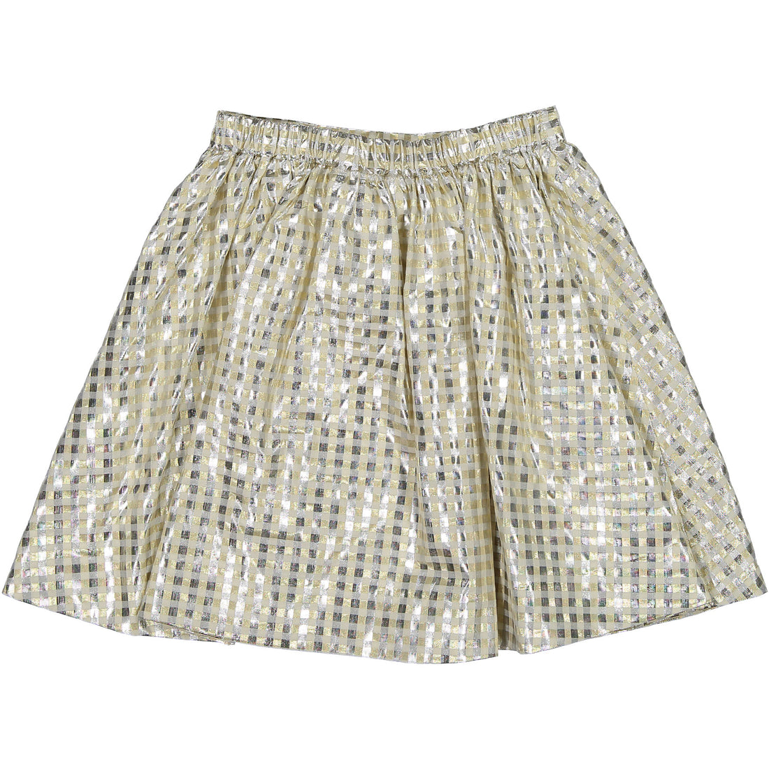 Bonpoint Gold Jacquard Flair Skirt