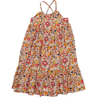 Bonpoint Orange Floral Maxi Sundress