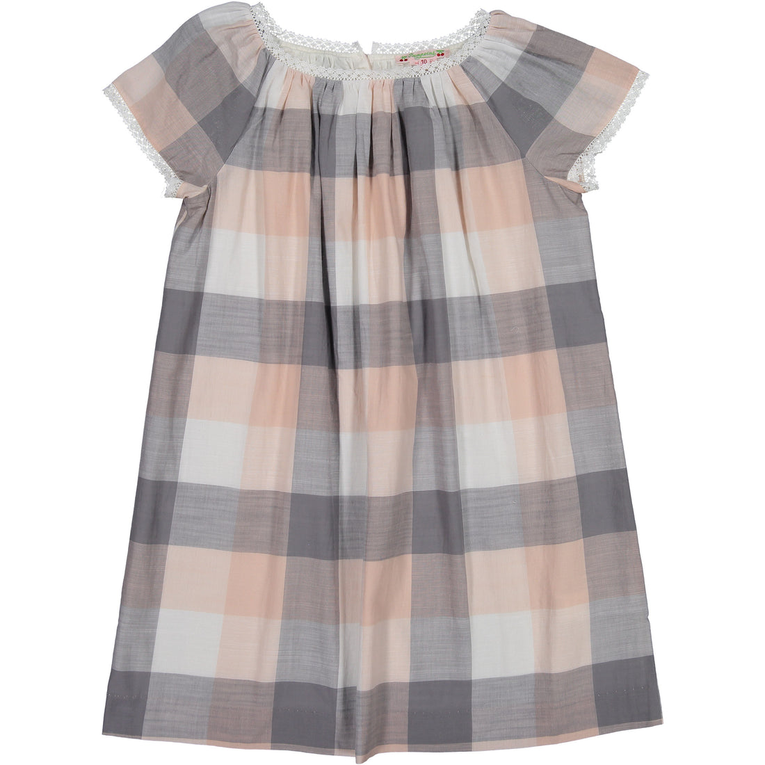 Bonpoint Nude Check Gianna Dress