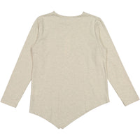 Ava and Lu Oatmeal Asymmetrical Tee