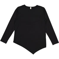 Ava and Lu Black Asymmetrical Tee